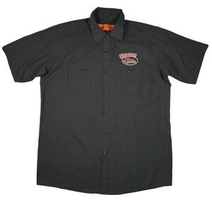 Red Kap Work Shirt Men's Stogies Gold Country Lounge Jamestown Cali Size Large